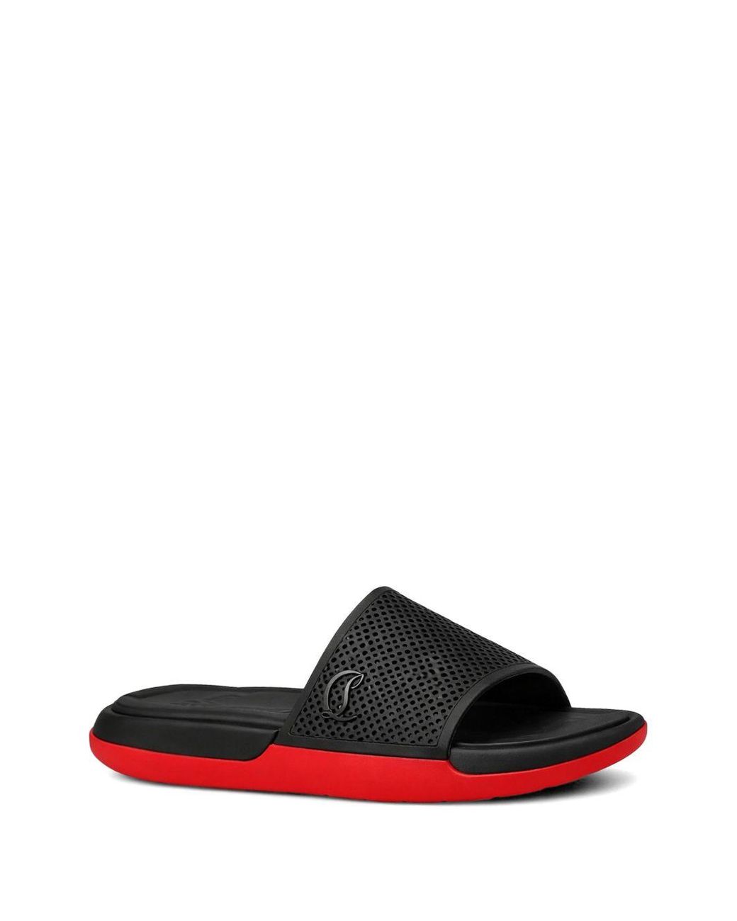 Christian Louboutin White Easy Breezy Slides for men