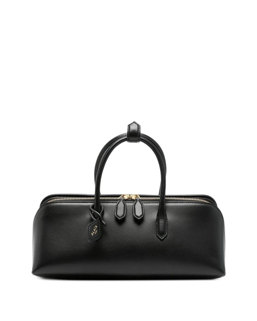 Alaïa Black Delta Small Leather Handbag