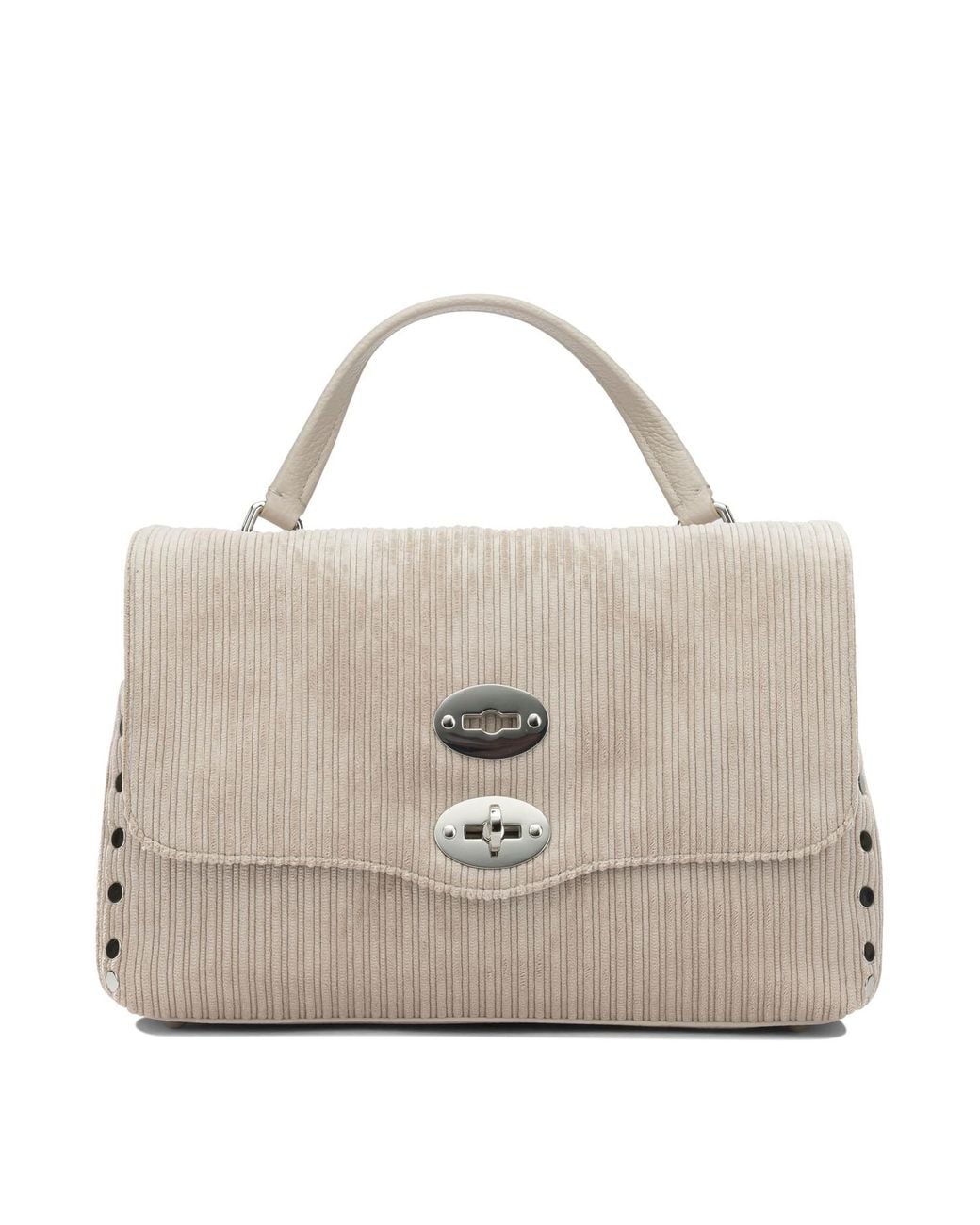 Zanellato Natural "Postina Millerighe" Small Handbag