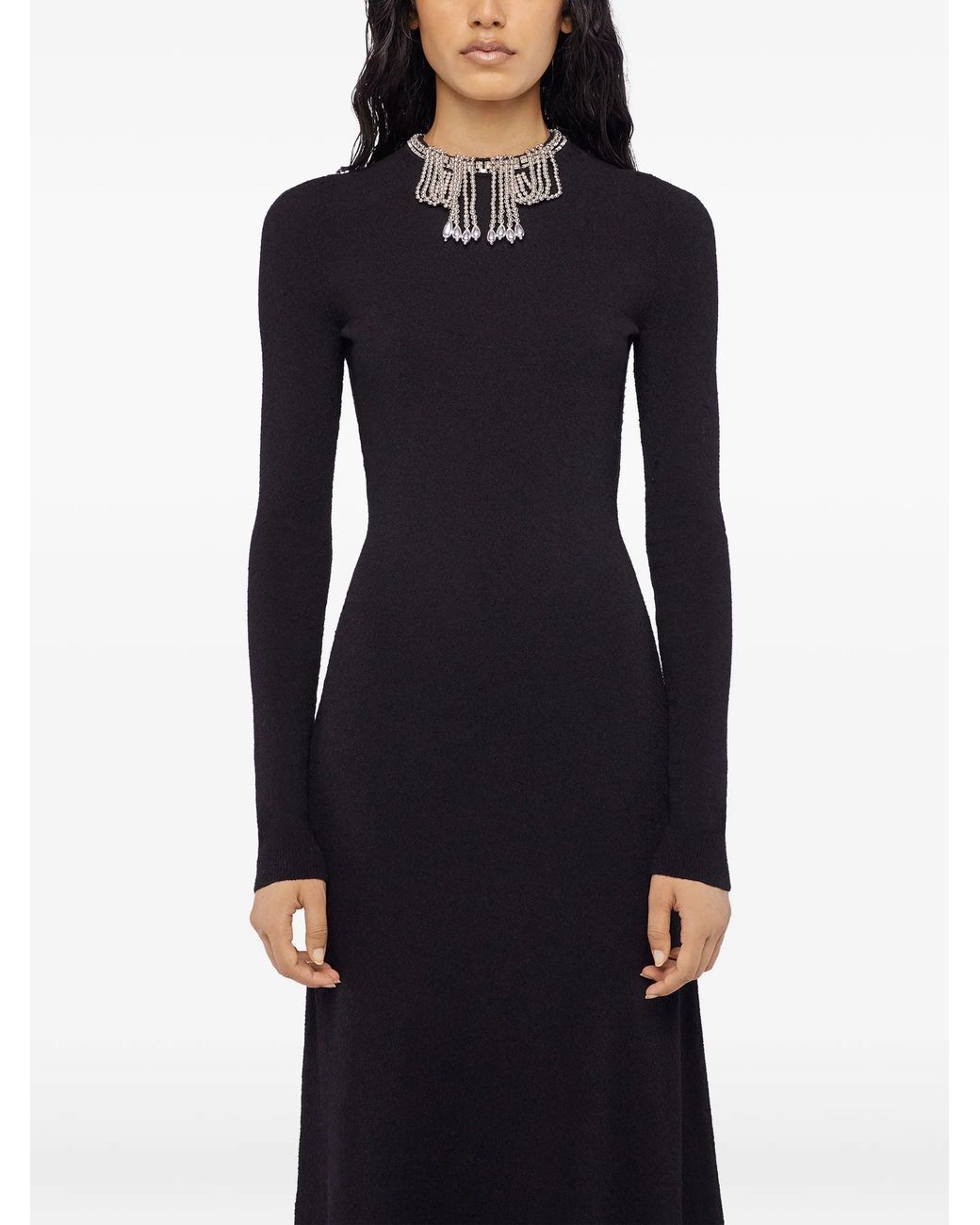 Rabanne Black Viscose Polyamide Dress