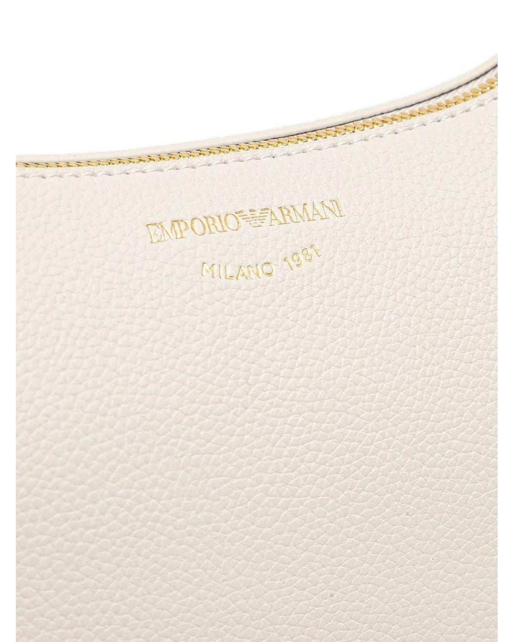 Emporio Armani White Myea Mini Shoulder Bag
