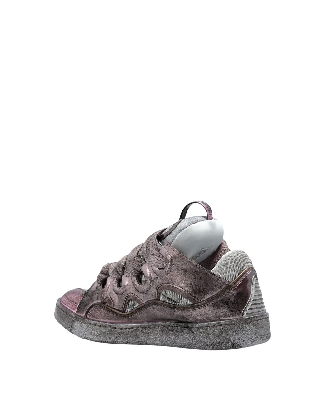Lanvin Gray Curb Chunky Low-Top Sneakers