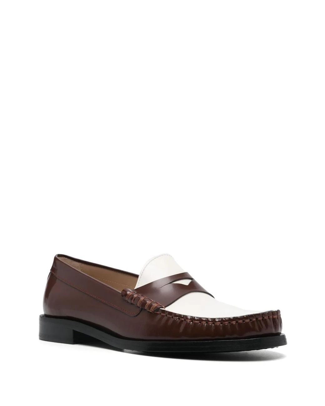 Stuart Weitzman Brown Elegant Leather Loafers For