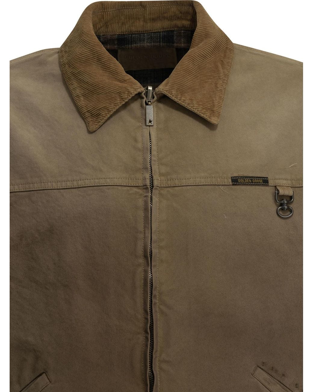 Golden Goose Deluxe Brand Green Cotton Bomber Jacket for men