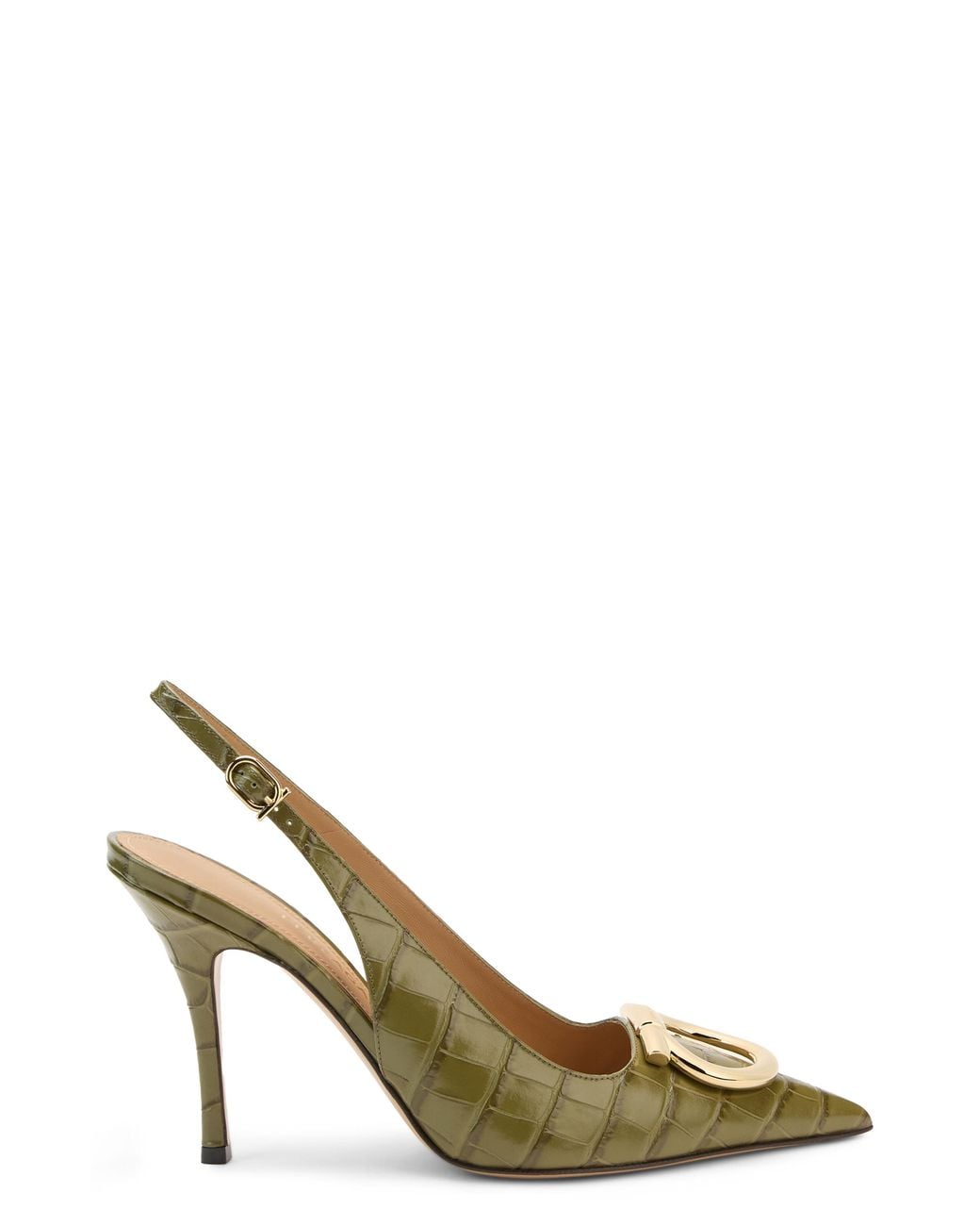 Ferragamo Metallic Slingback