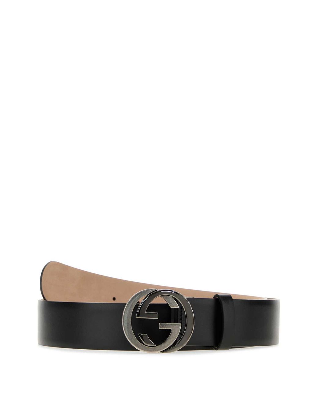 Gucci Black Leather Belt for men