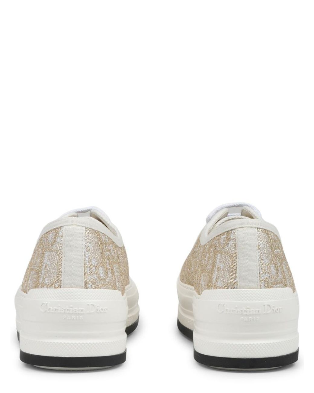 Dior White Dior Sneaker Con Motivo Logo