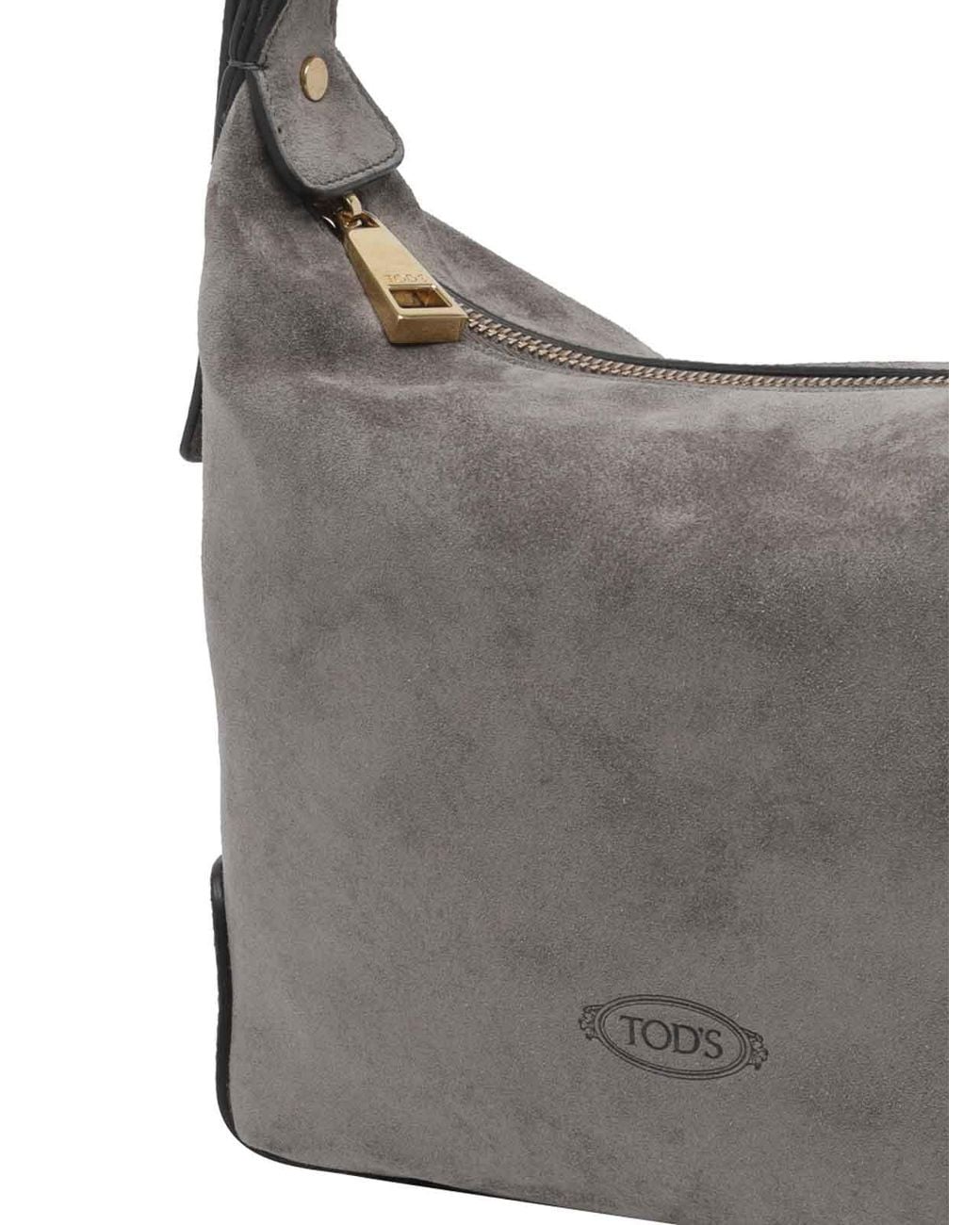 Tod's Gray Mini Metal Dots Handbag