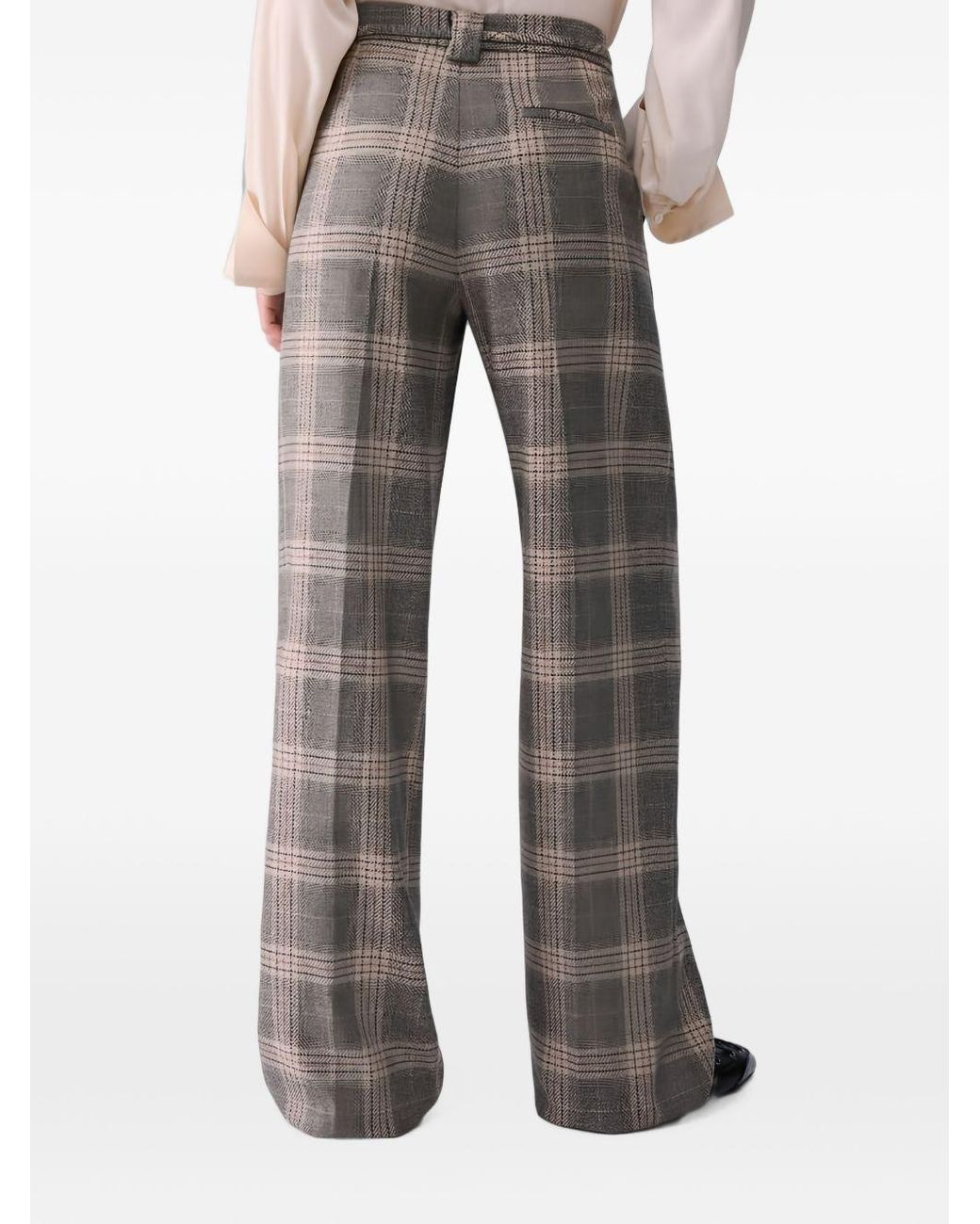 Liu Jo Natural Sandy Polyester Trousers