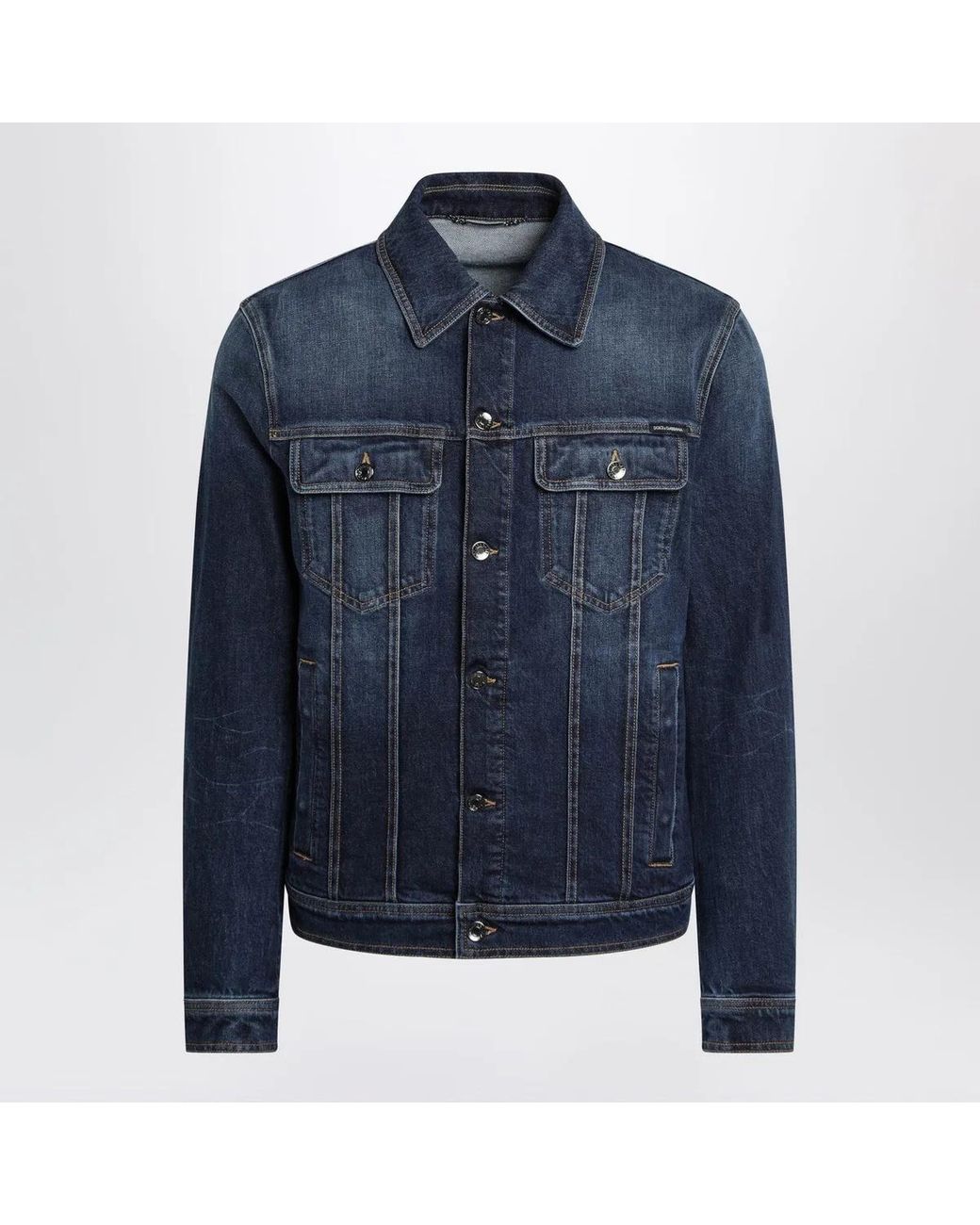 Dolce & Gabbana Blue Denim Jackets for men