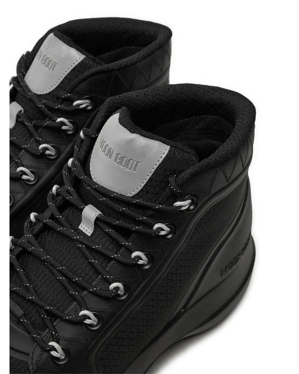 Moon Boot Black Luna Trek Mid Nylon Boots for men