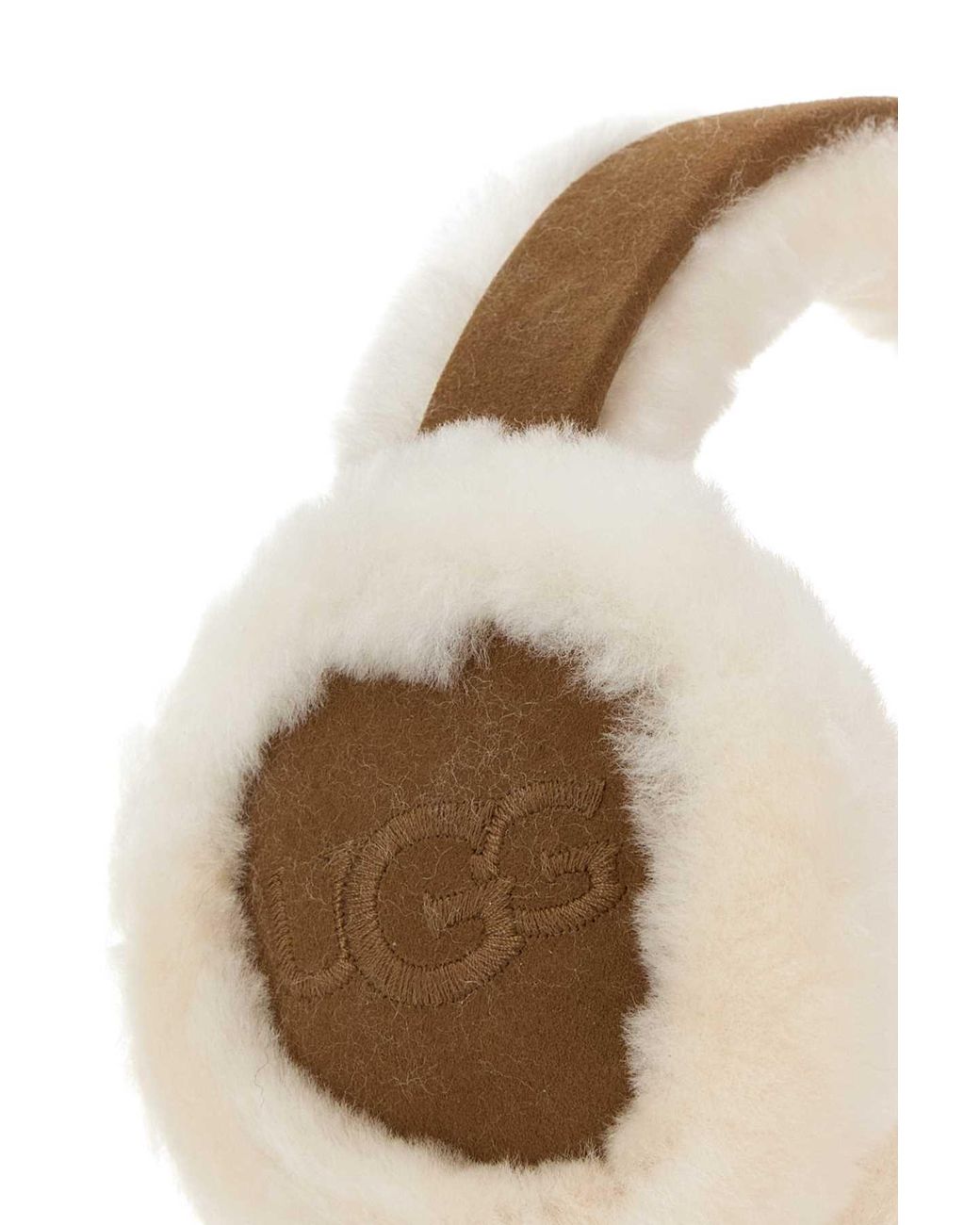 Ugg White Mini Suede Earmuffs