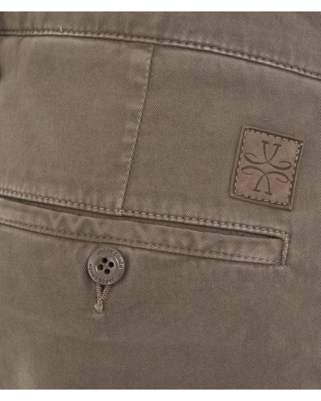Jacob Cohen Gray Straight Leg Stretched Chinos for men