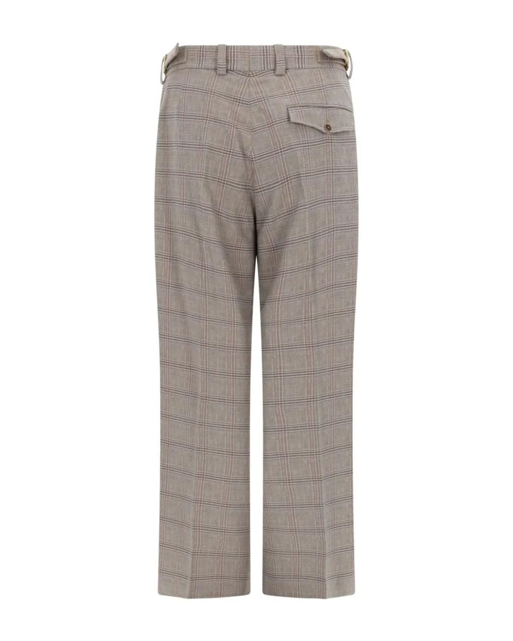 Drole de Monsieur Gray Pants "Large À Carreaux" for men