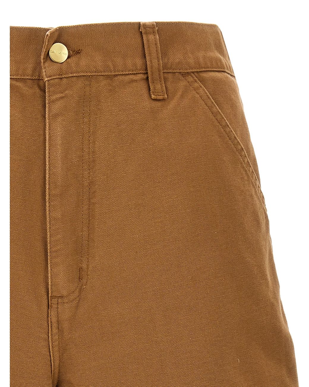 Carhartt Brown 'Single Knee' Bermuda Shorts for men