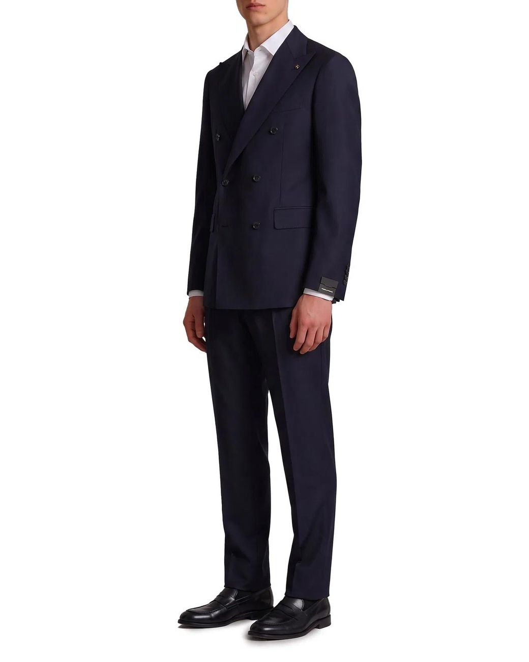 Tagliatore Blue Virgin Wool Double-Breasted Vesuvio Suit for men