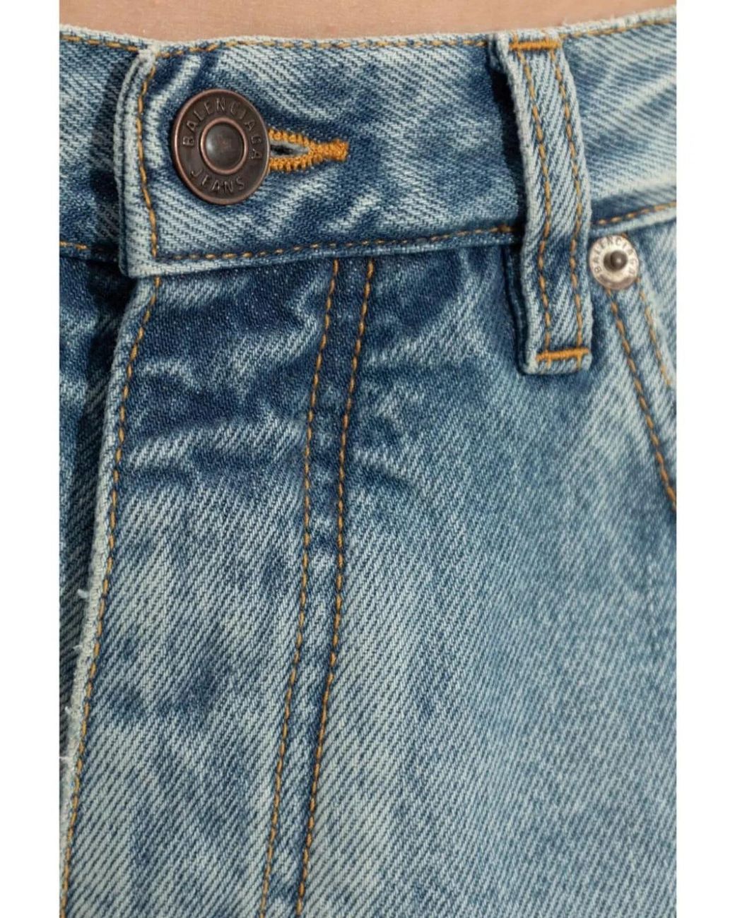Balenciaga Blue Low-Waist Denim Jeans