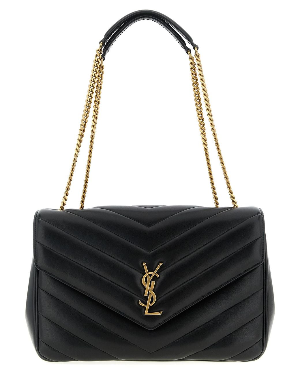 Saint Laurent Black Large "Loulou" Bag
