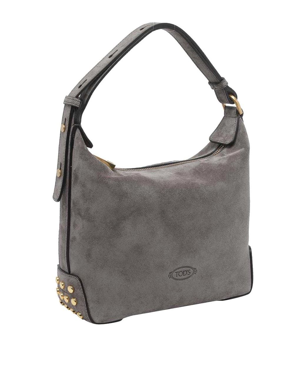Tod's Gray Mini Metal Dots Handbag