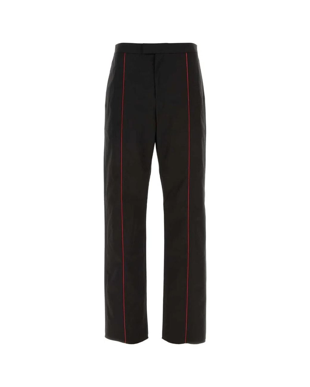Ferragamo Black Salvatore Polyester Blend Pant for men