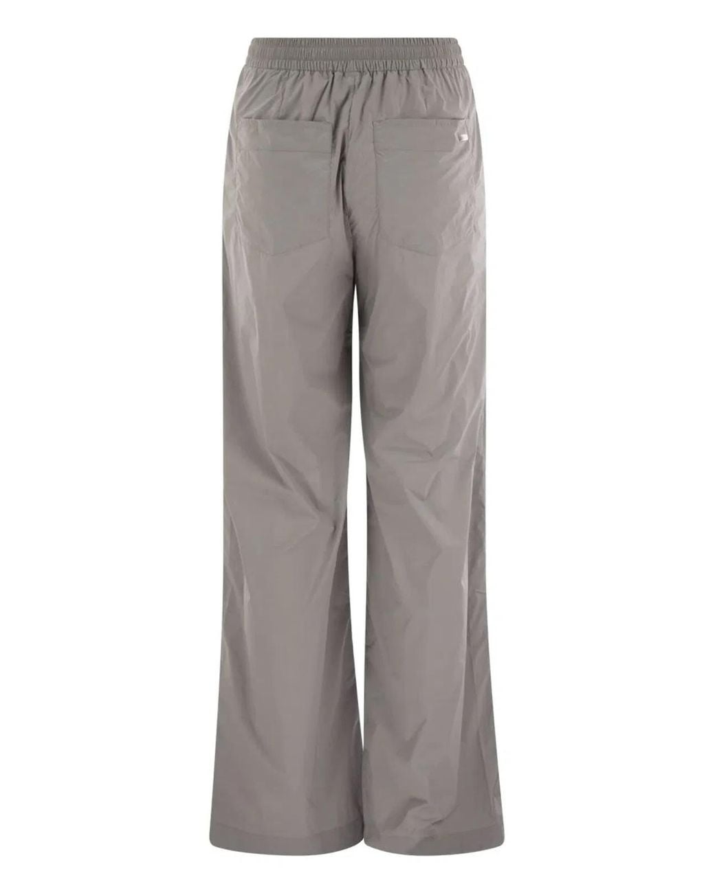 Herno Gray Stretch Nylon Trousers