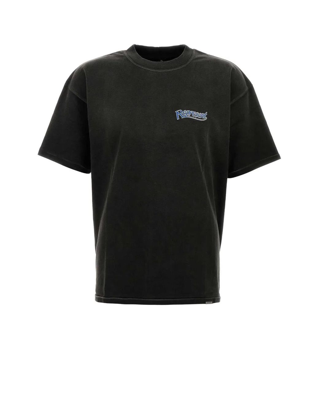 Represent Black Crew Neck T-Shirt for men