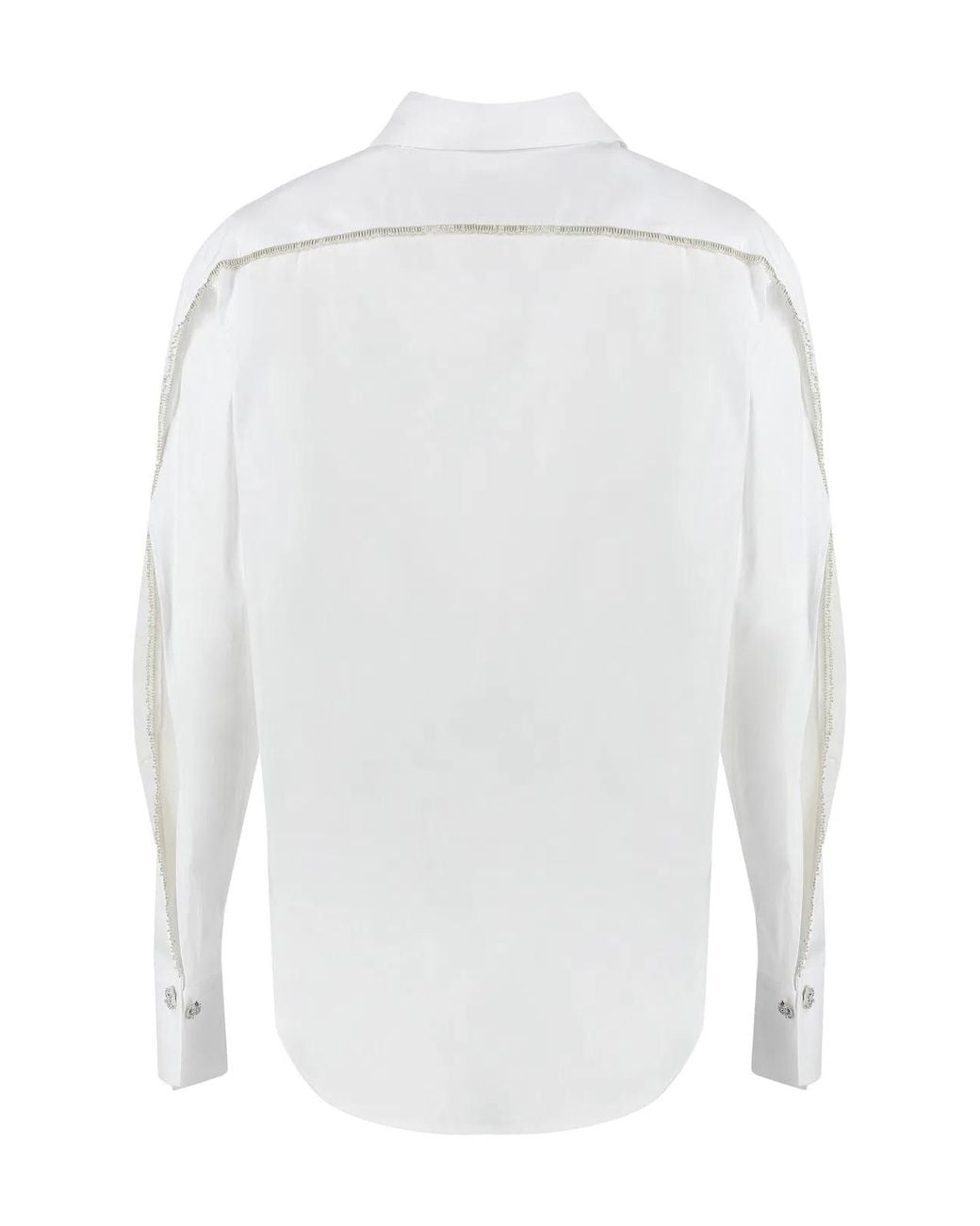 Genny White Stretch Poplin Shirt