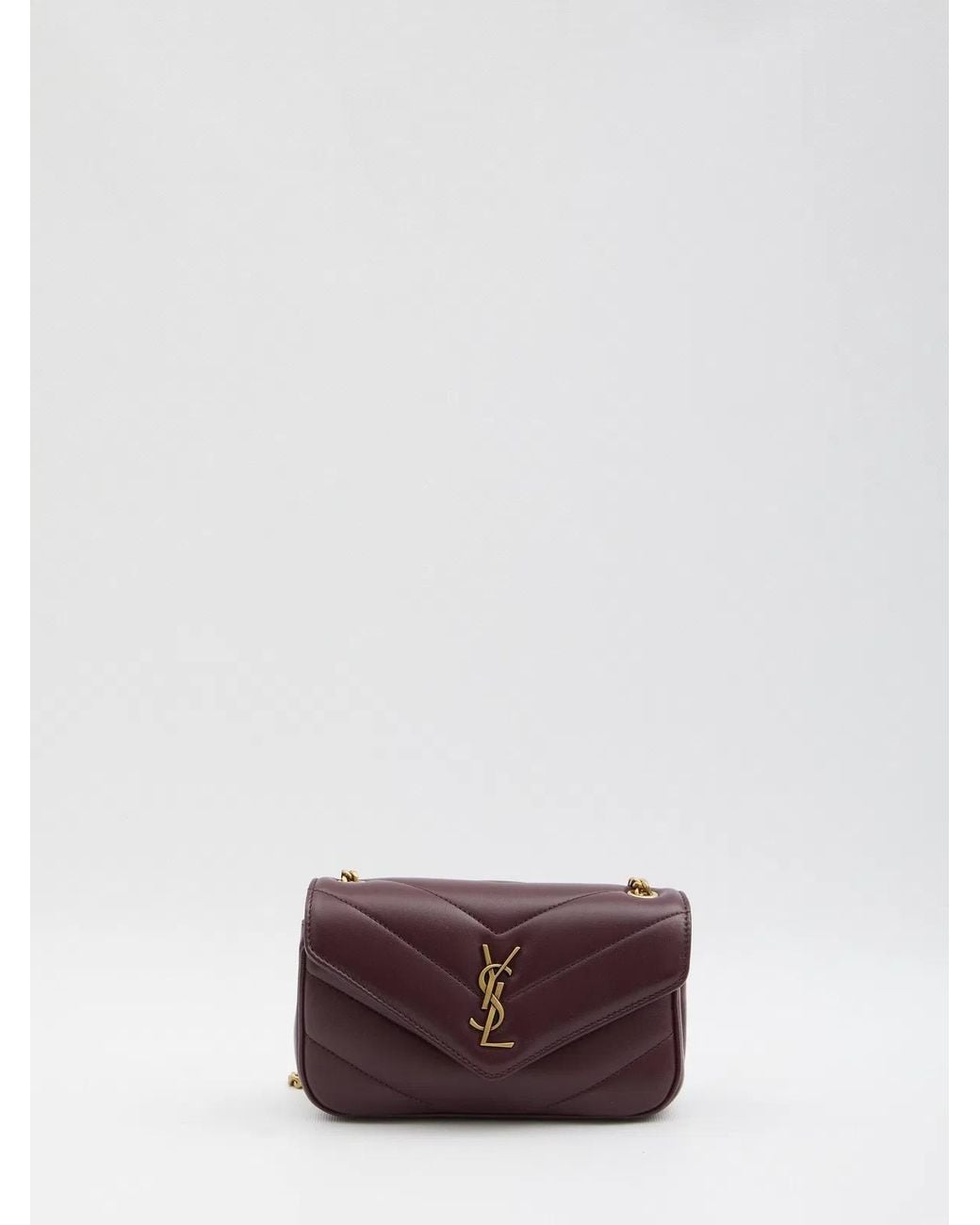 Saint Laurent Purple Mini Loulou Bag