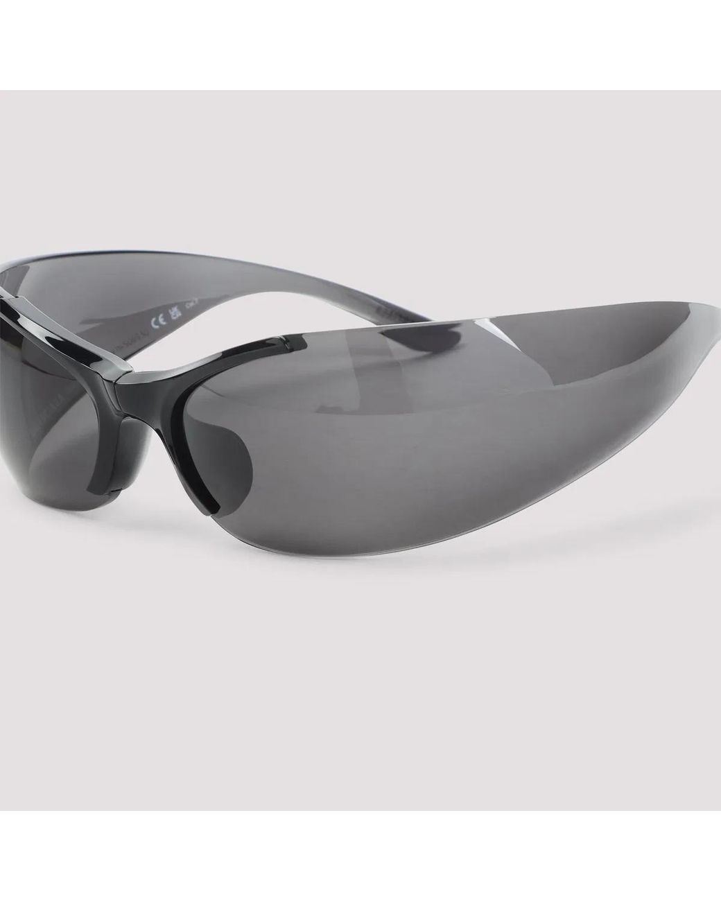 Balenciaga Gray Afterhour Oval Sunglasses
