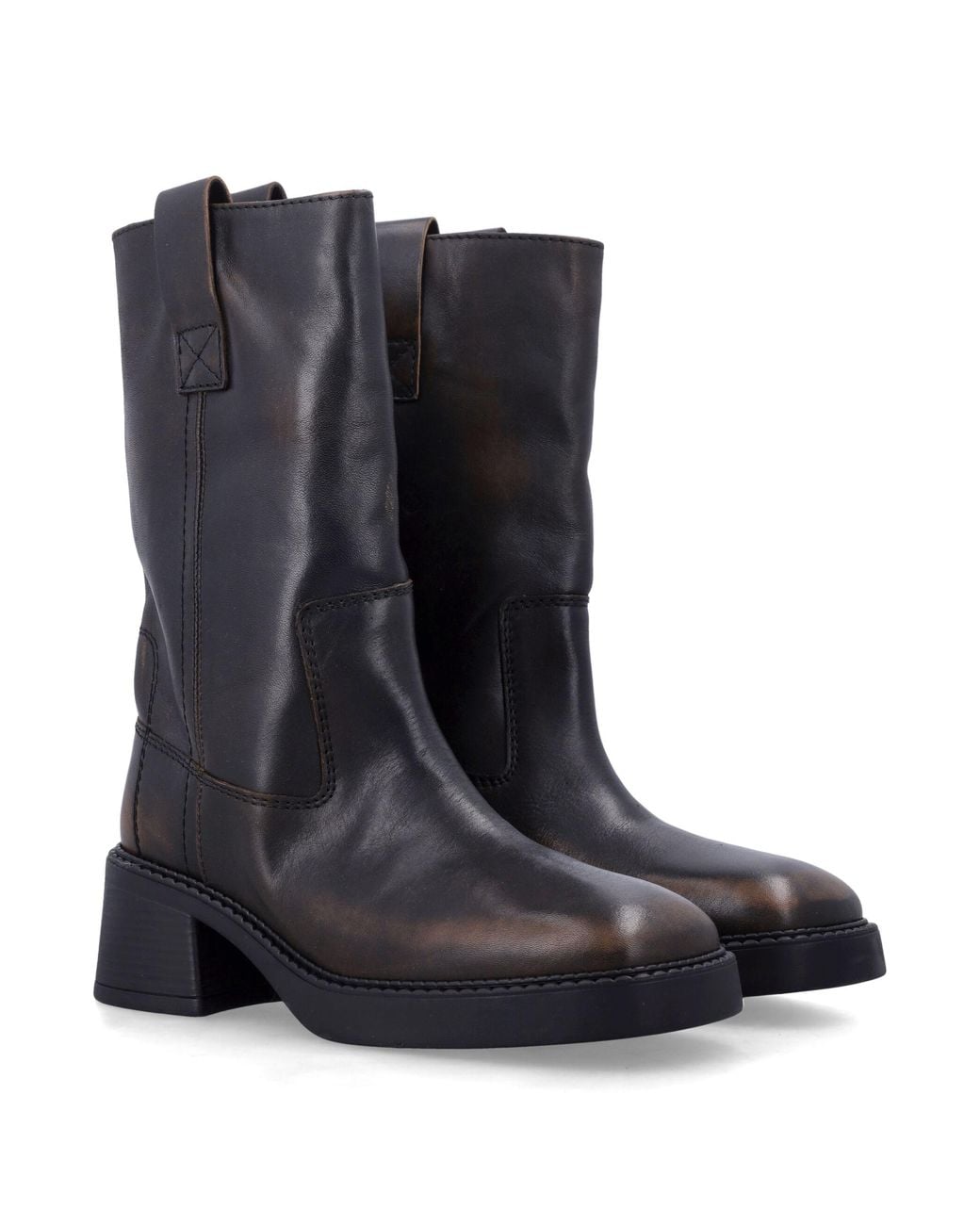 Miista Black Inaya Leather Boots