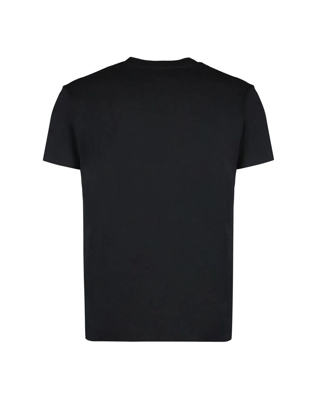 Valentino Black Cotton Crew-Neck T-Shirt for men