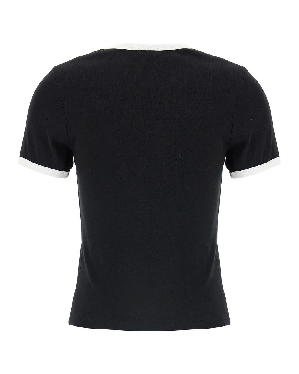 Courreges Black Signature Contrast' T-Shirt