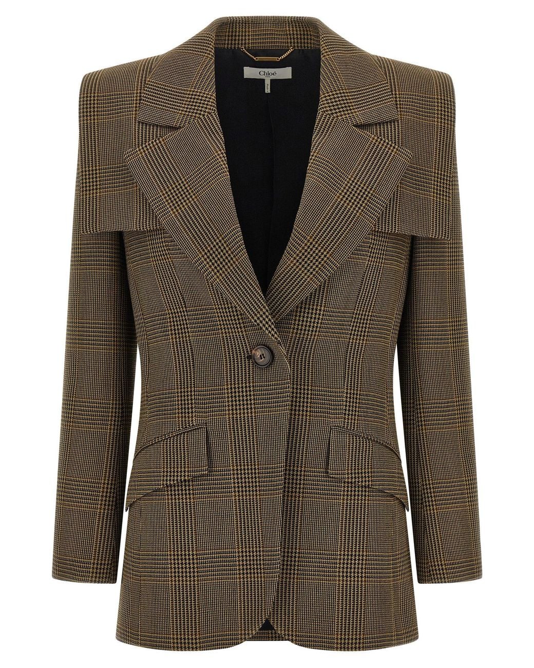 Chloé Green Cape Detail Blazer