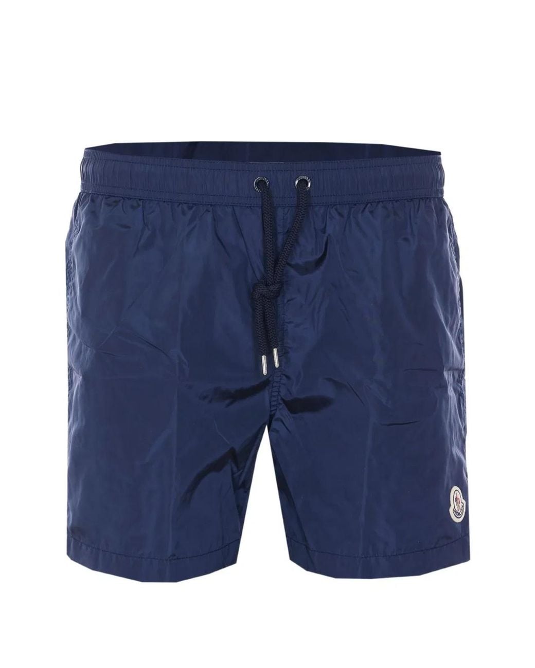 Moncler Blue Logo Swimshorts for men