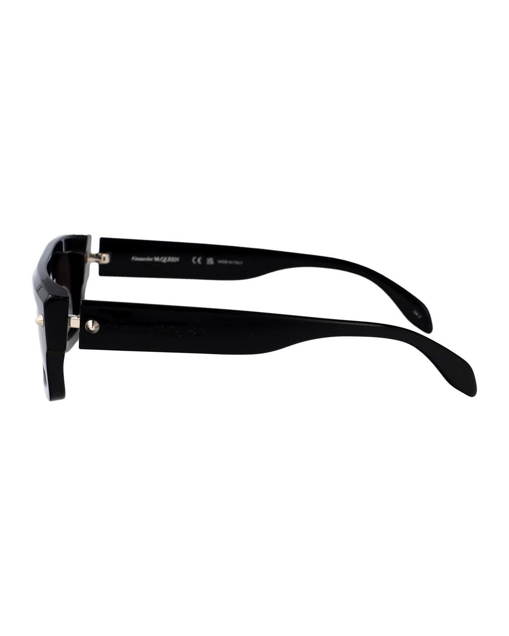 McQueen Black Acetate Sunglasses