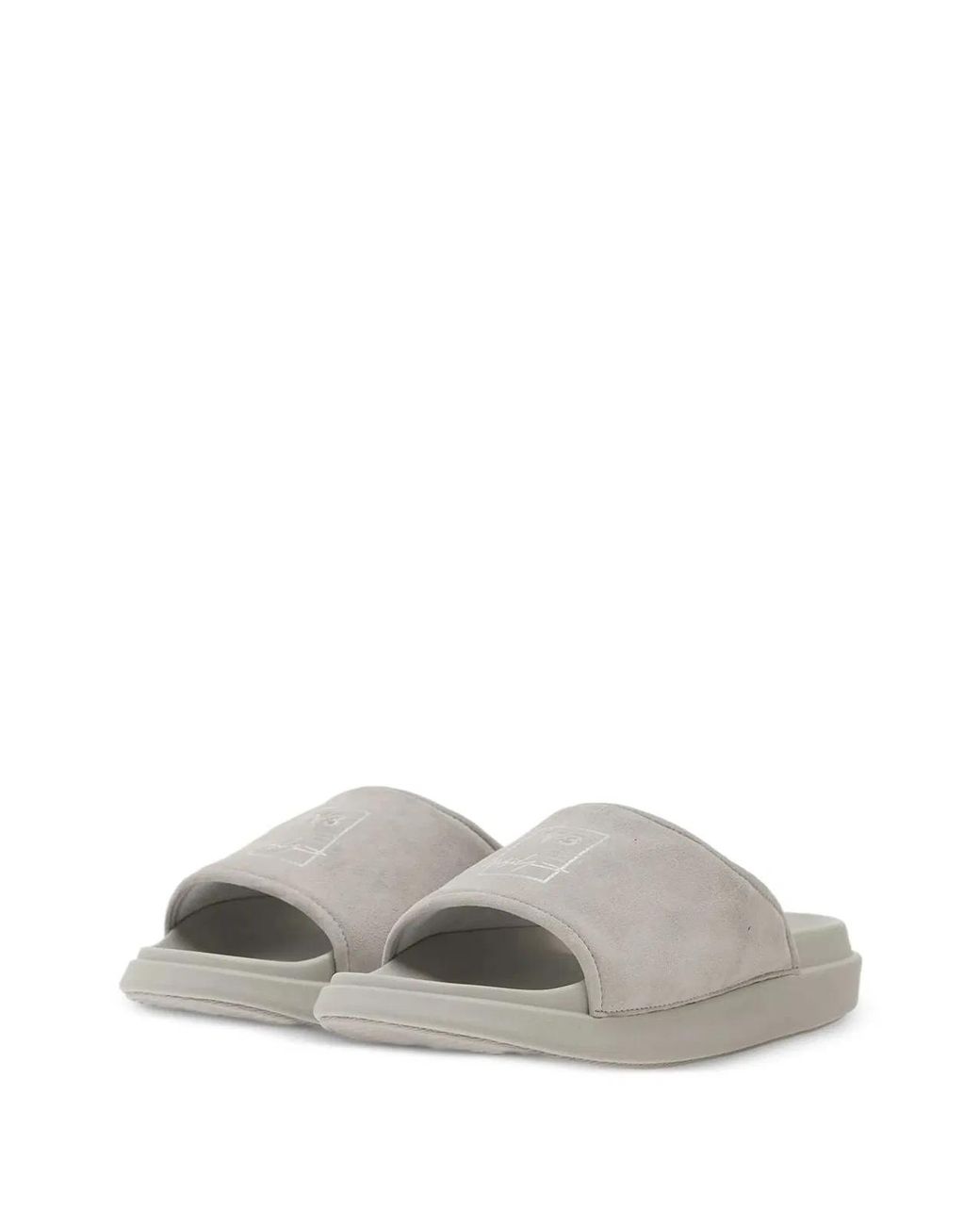 Y-3 Gray Slide for men