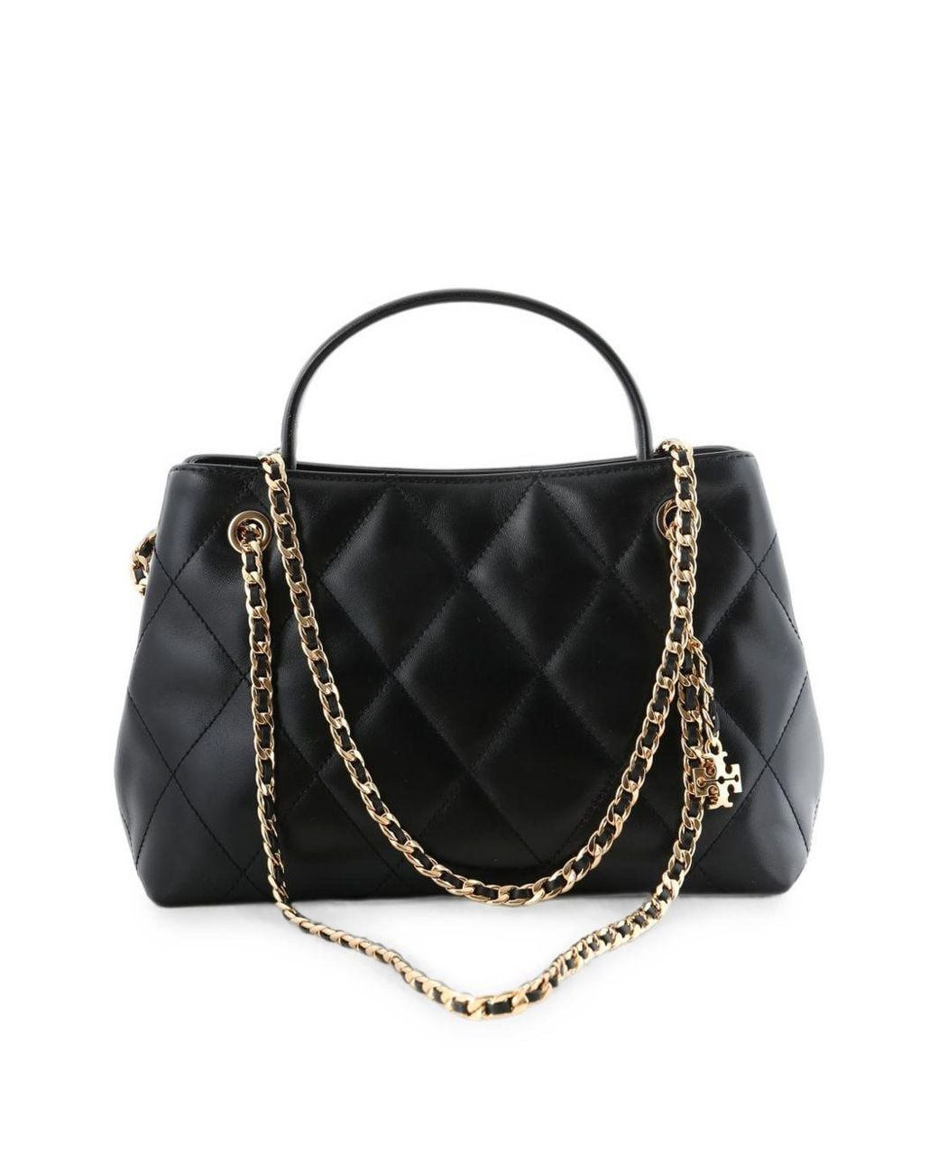 Tory Burch Black Fleming Small Carryall Purse
