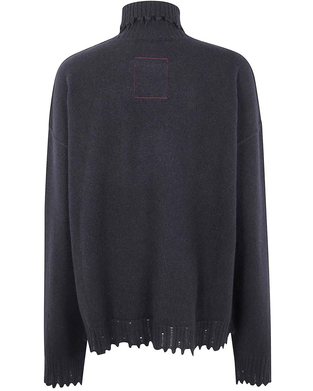 Uma Wang Blue "High Neck Top" Sweater