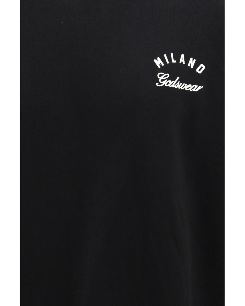 Gcds Black Crewneck Sweatshirt With Back Logo for men
