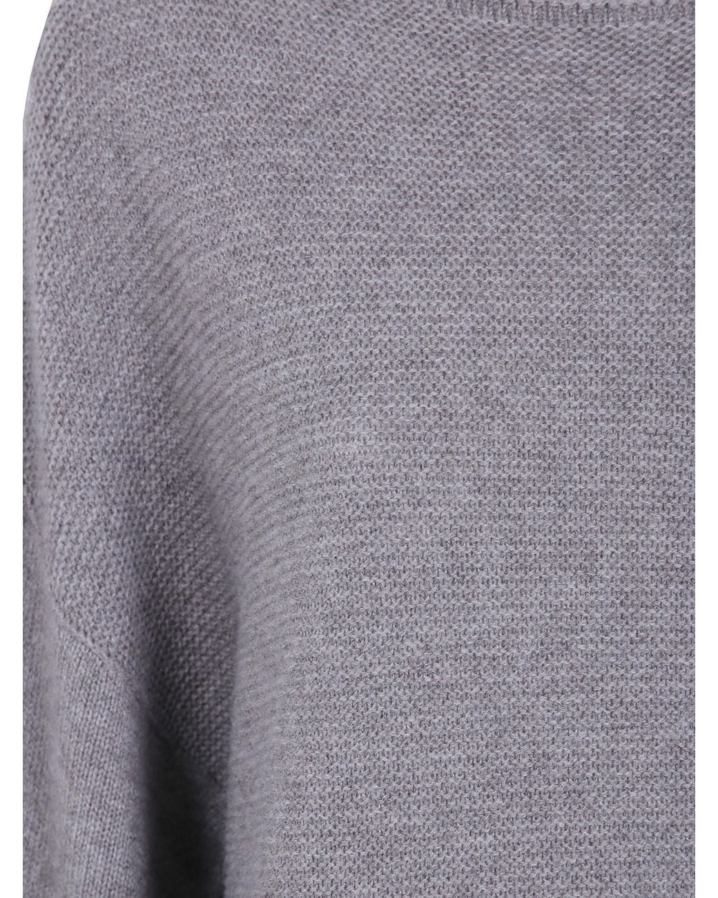 Emporio Armani Gray Wool Crewneck Sweater