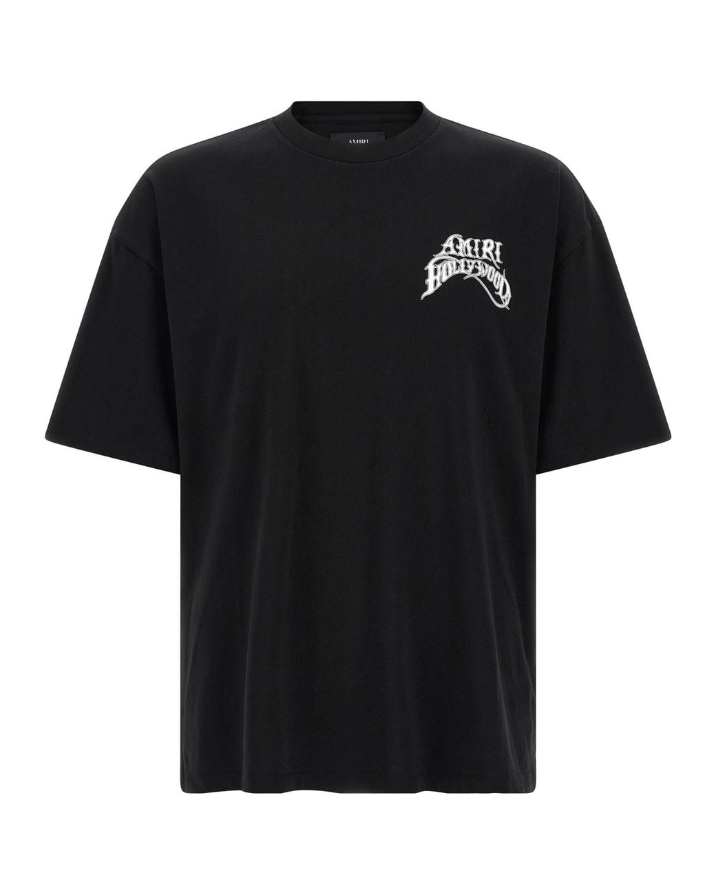 Amiri Black T-Shirt With 'Hollywood Lj Skate' Logo for men