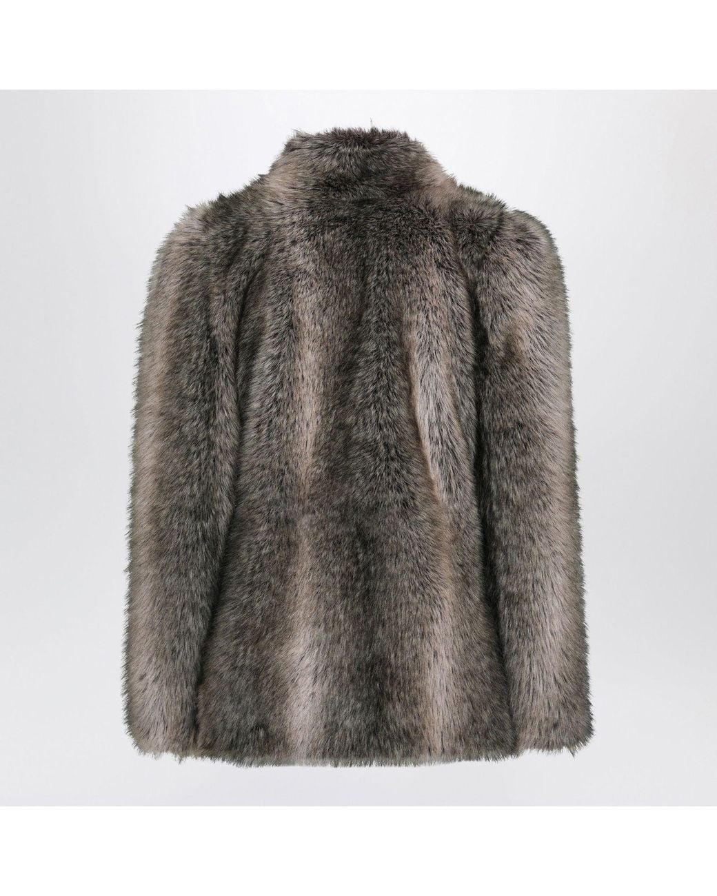 Frankie Shop Brown Shaded Faux Fureffect Jacket