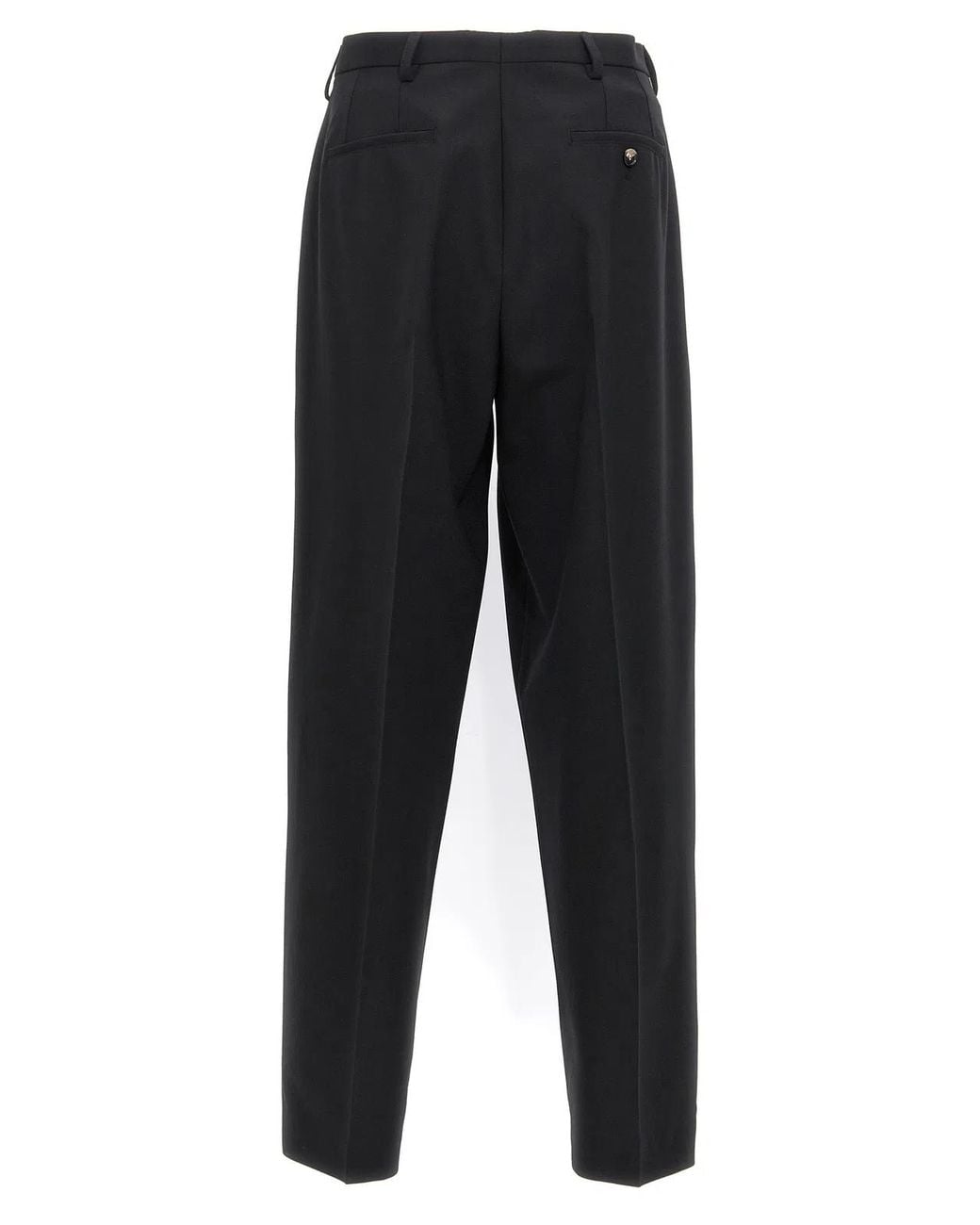 Marni Black Straight Leg Wool Blend Trousers for men
