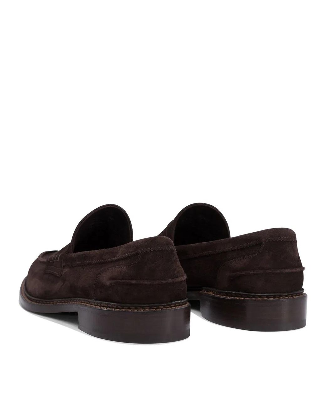 Tricker's Black Leather Loafers for men