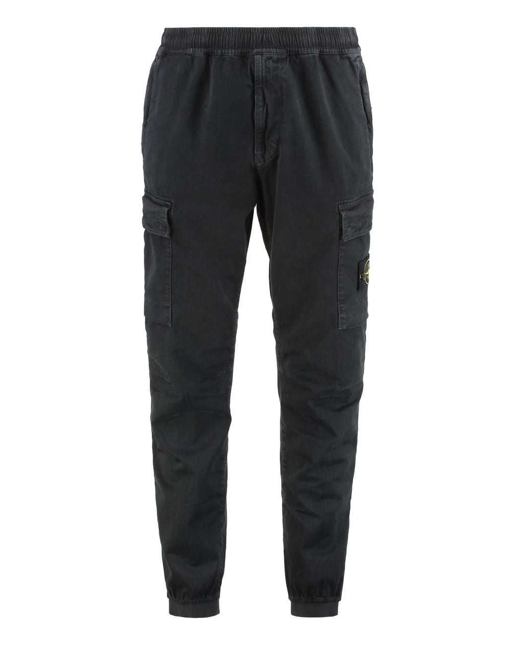 Stone Island Black Cargo Pants for men