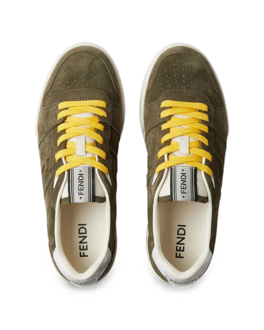Fendi Green Match Crosta Vitello St Logo for men