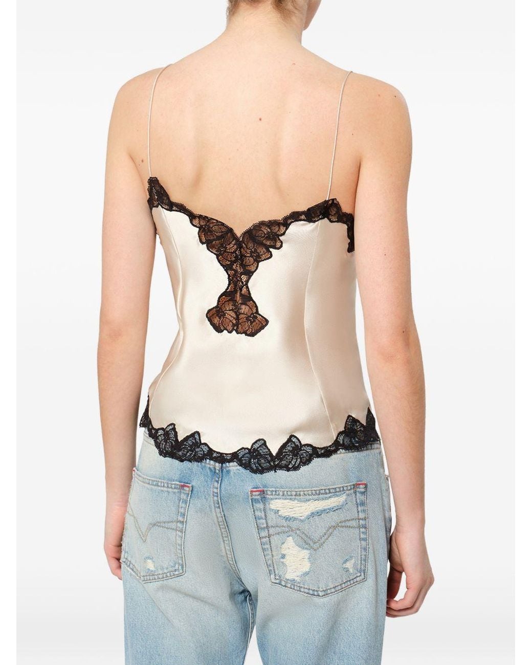Isabel Marant Natural "Amael" Silk Top