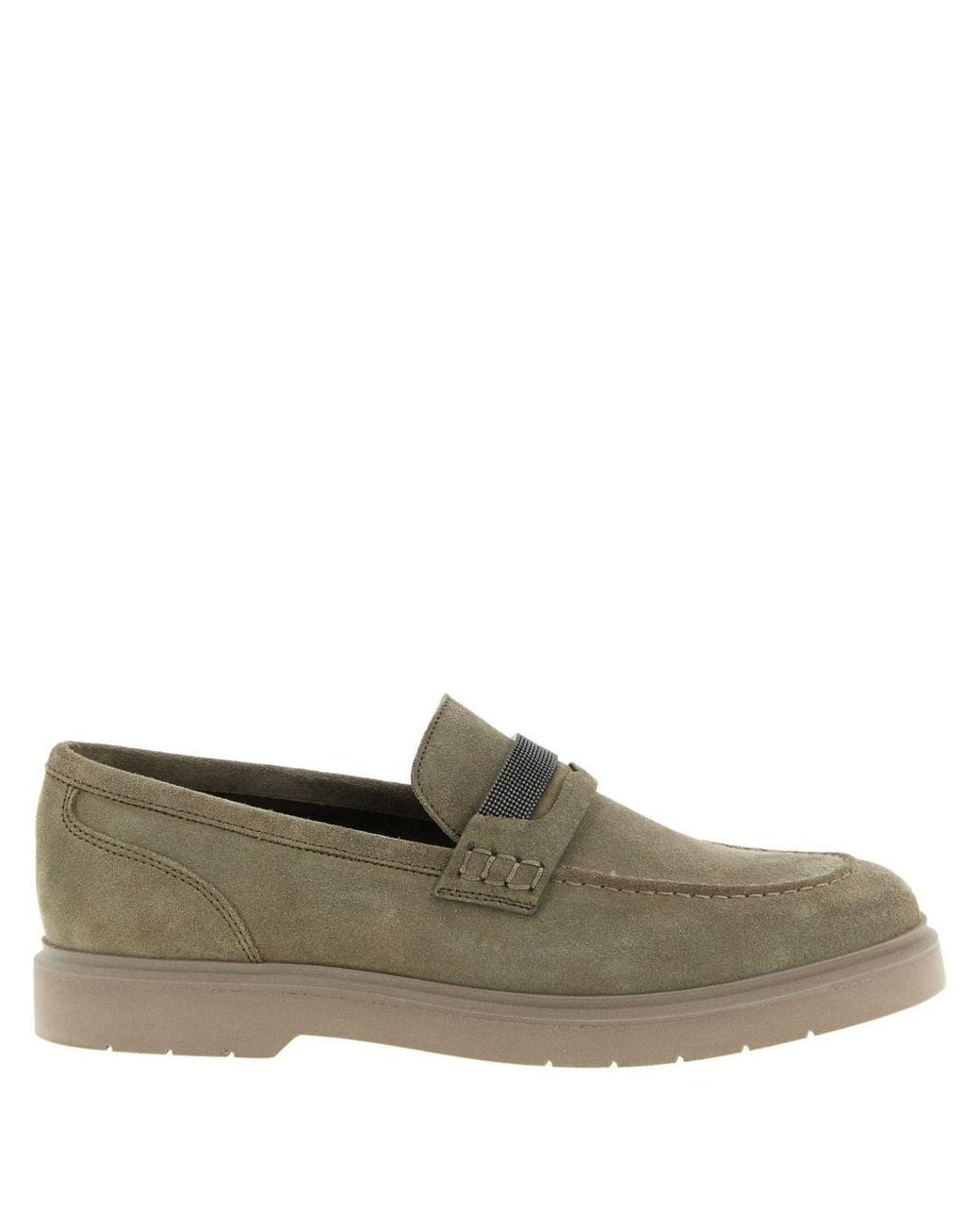Brunello Cucinelli Brown Leather Loafer