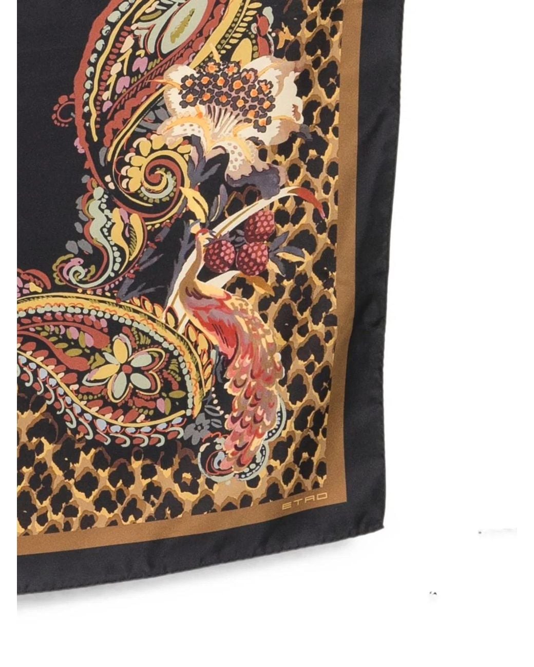 Etro Multicolor Animal Print Scarf