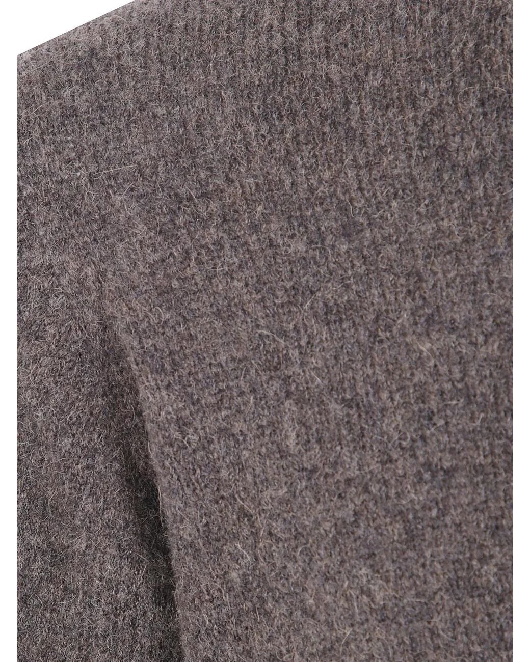 Roberto Collina Gray Crewneck for men